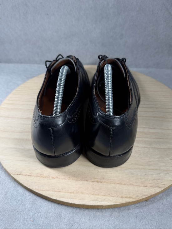 Allen Edmonds Chester Men’s 9.5 D Black Leather Wingtip Oxford Shoes USA Brogue main image 9